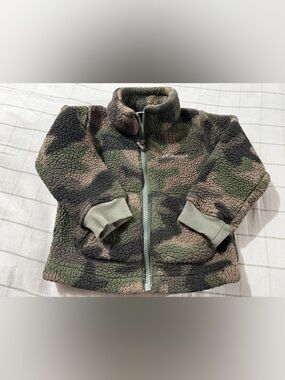 Columbia Olive Green Sherpa Fleece Jacket - Columbia Label
